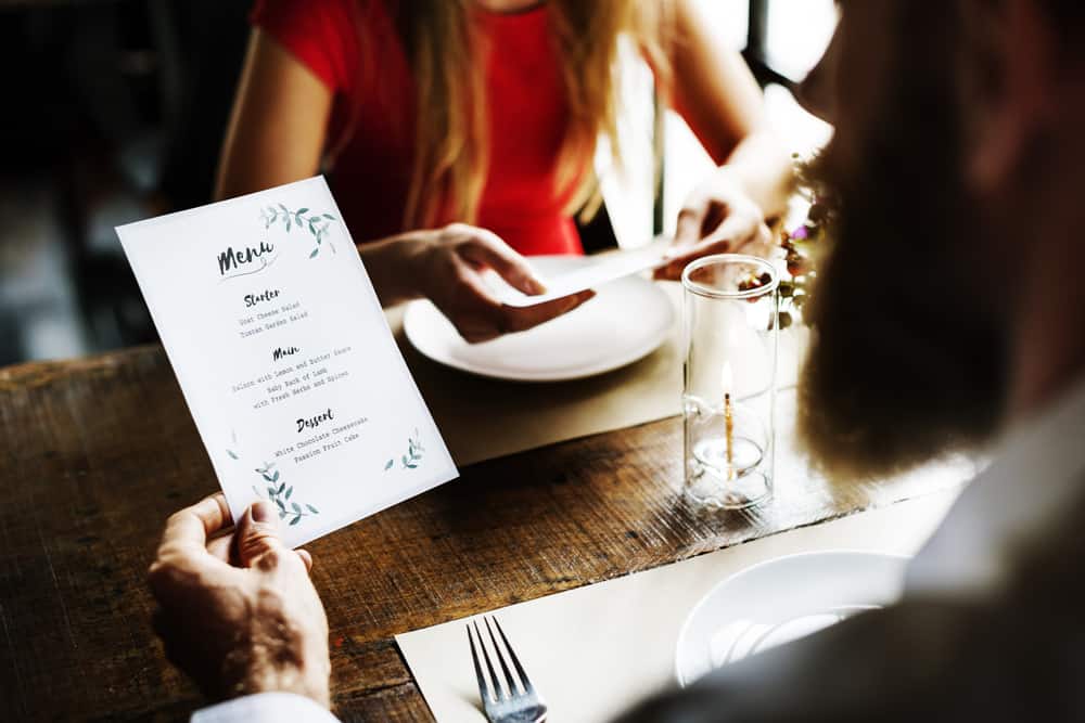 menu B&B restaurant pms