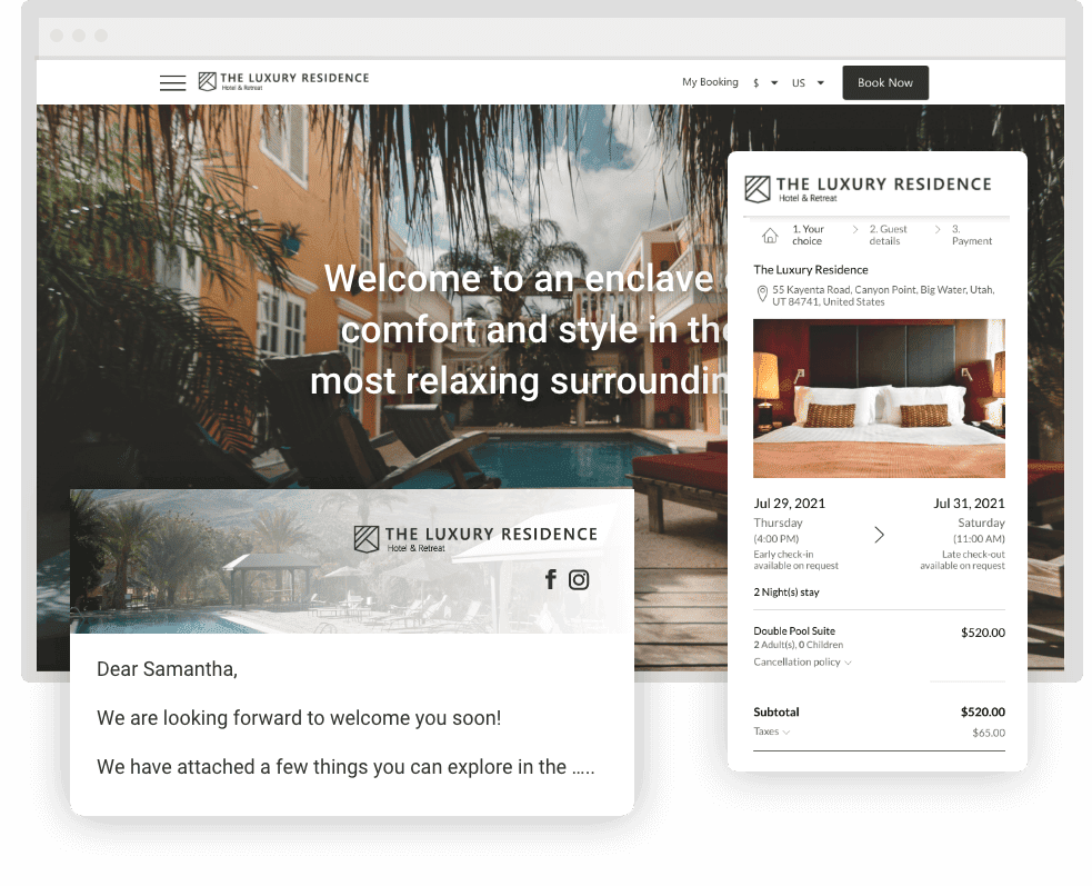eviivo Website Manager